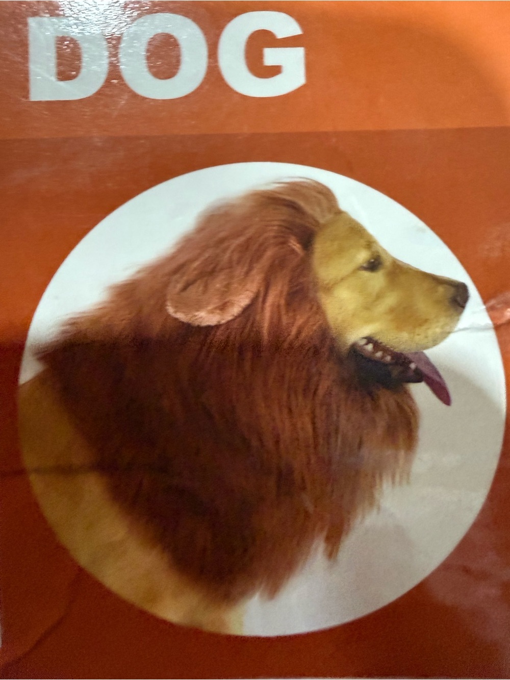 Dog Lion Mane Costume - Brown